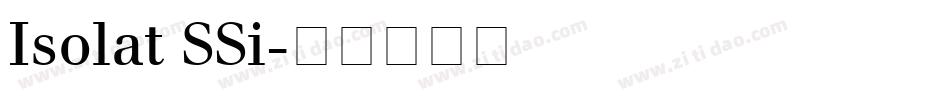 Isolat SSi字体转换